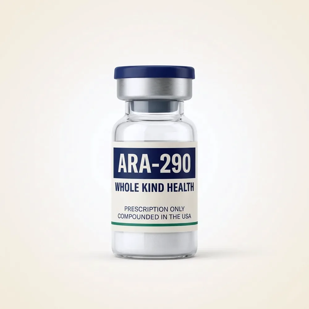 ARA-290 from Whole Kind Health, lyophilized powder vial, subcutaneous injection