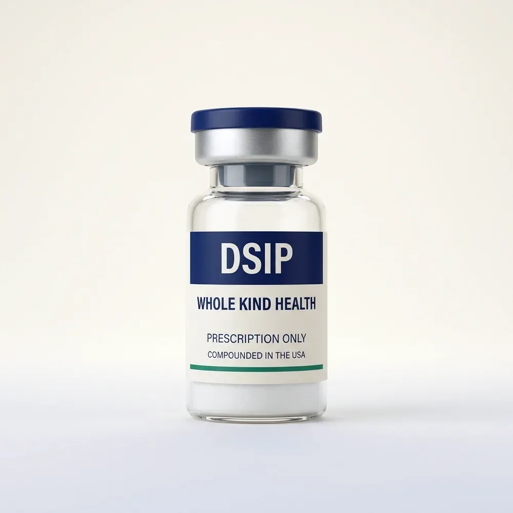 DSIP from Whole Kind Health, lyophilized powder vial, subcutaneous injection
