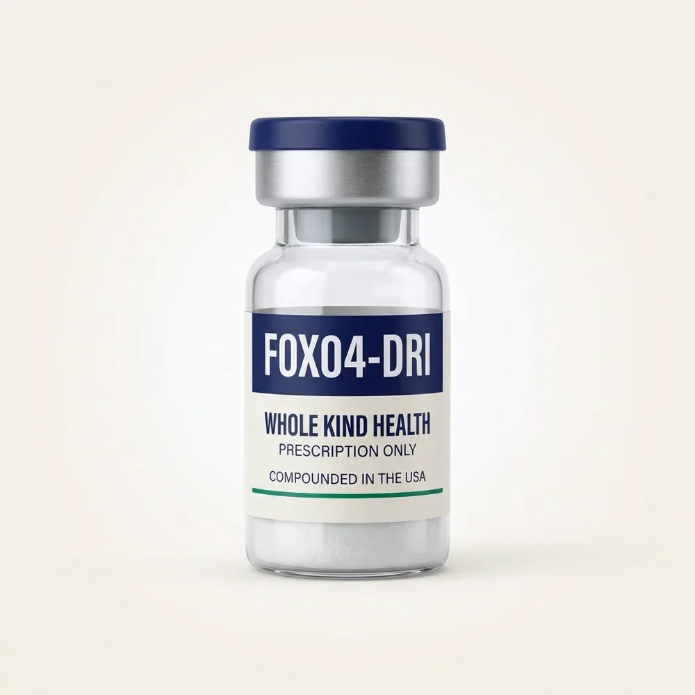 FOX04-DRI from Whole Kind Health, lyophilized powder vial, subcutaneous injection