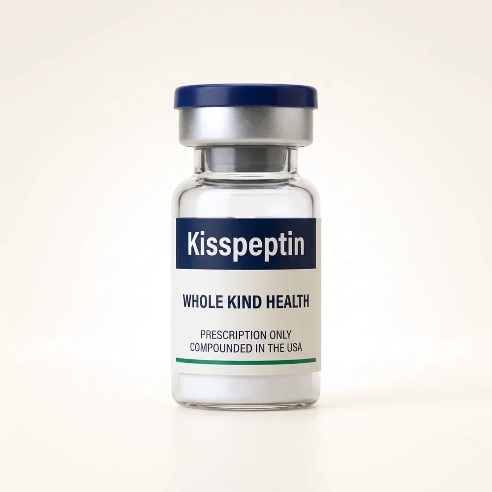 Kisspeptin from Whole Kind Health, lyophilized powder vial, subcutaneous injection