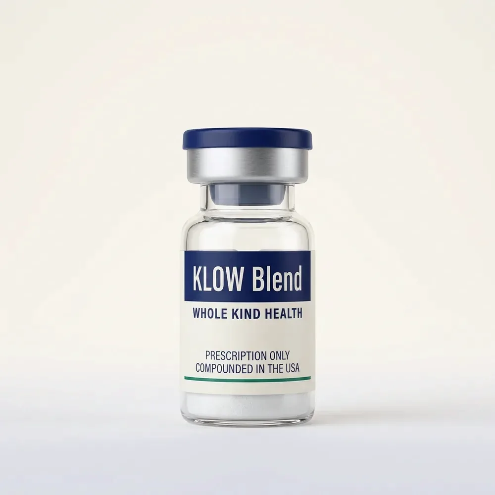 KLOW Blend from Whole Kind Health, lyophilized powder vial, subcutaneous injection