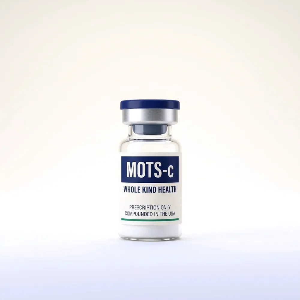 MOTS-c from Whole Kind Health, lyophilized powder vial, subcutaneous injection