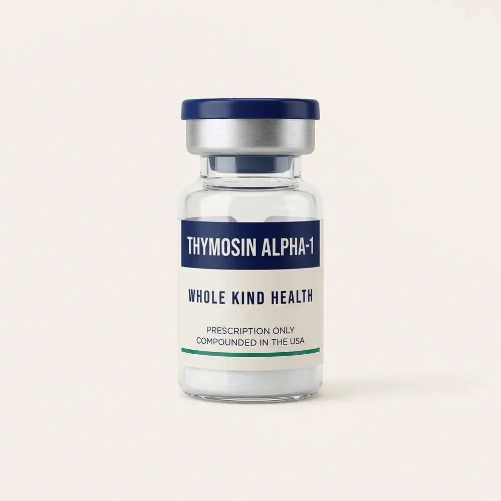 Thymosin Alpha-1 from Whole Kind Health, lyophilized powder vial, subcutaneous injection