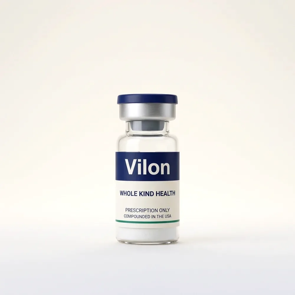 Vilon from Whole Kind Health, lyophilized powder vial, subcutaneous injection
